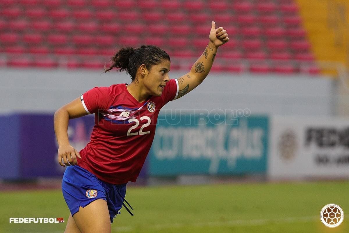 Cristel Sandí, jugadora del Deportivo Saprissa. Cortesía.