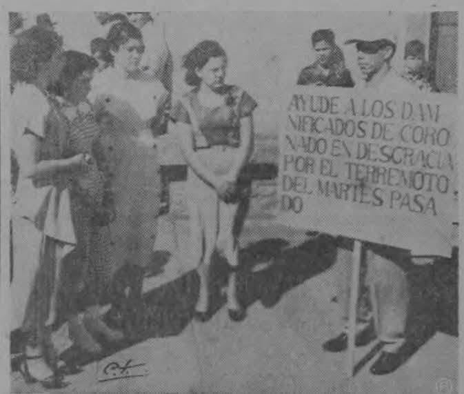 Terremoto de Patillos, en Coronado, San José el 30 de diciembre de 1952. Foto: Tomada de Senderismo Cartago CR