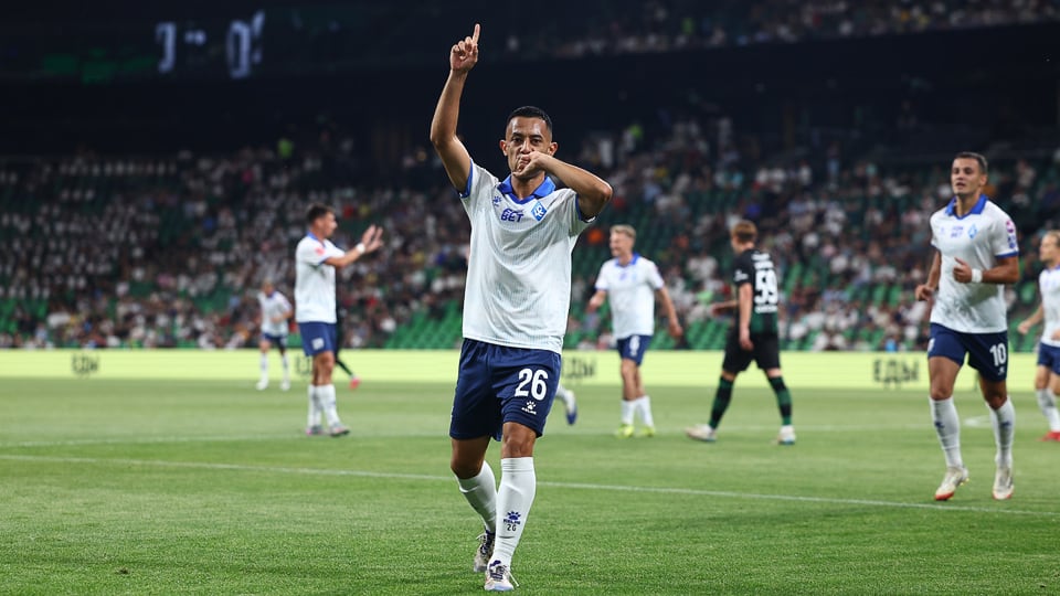 Jimmy Marín celebró su primera diana con el Samara de Rusia.