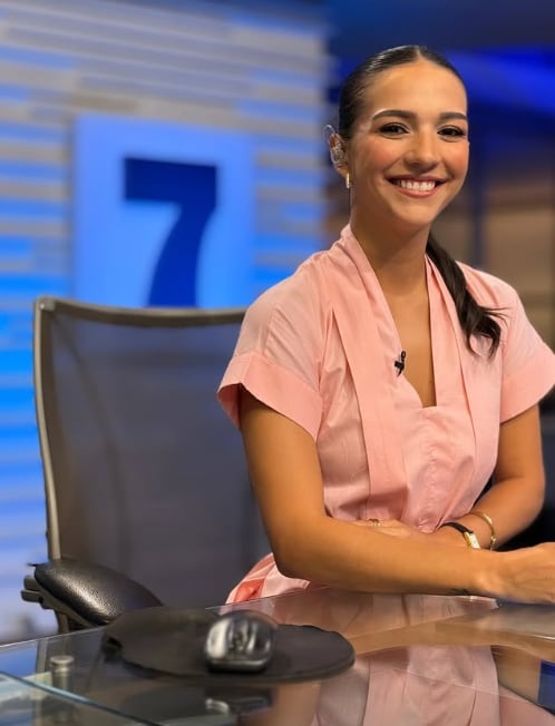 Periodista María Jesús Rodríguez de Telenoticias, canal 7.