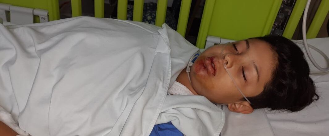 Fernando Araya Montero, niño de 11 años que cayó a río con su bicicleta. Foto suministrada por Keyna Calderón.