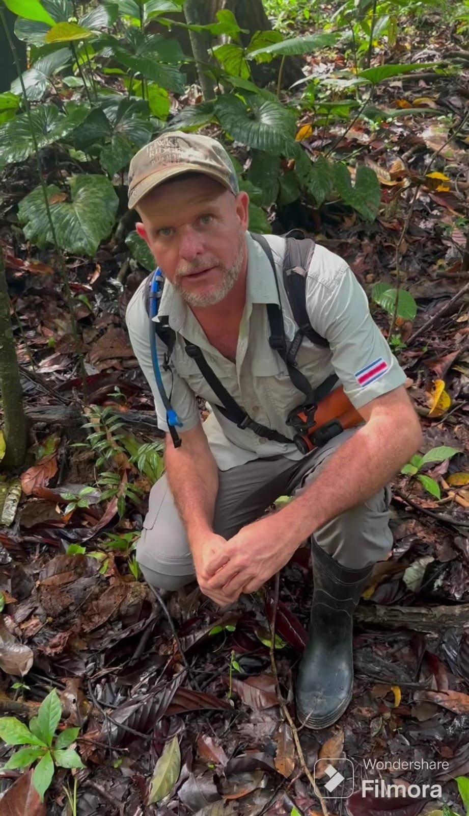 Dionisio "Nito" Paniagua es un guía del Parque Nacional Corcovado.