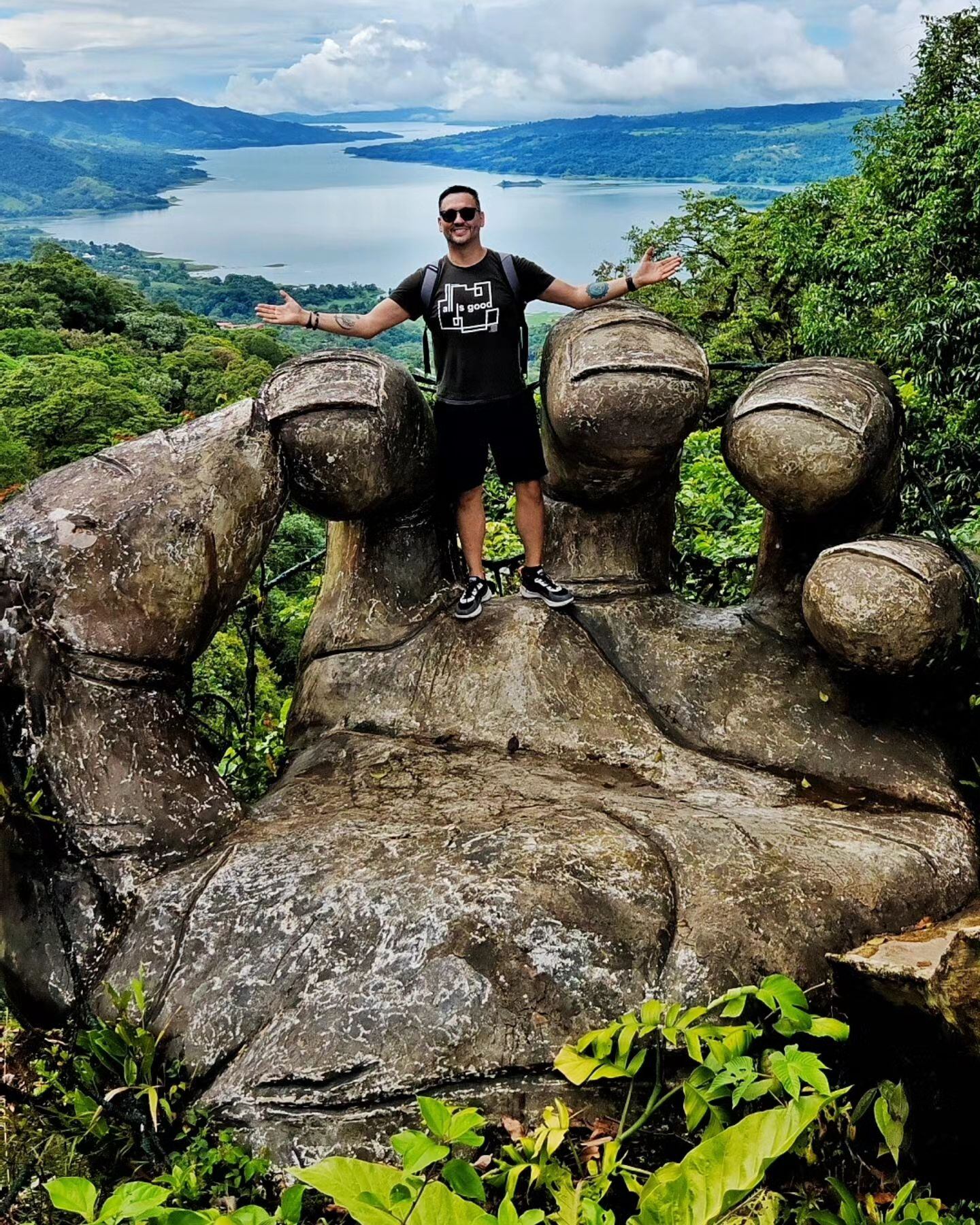 Esta fue una de las fotografías compartidas por el comunicador del 7.