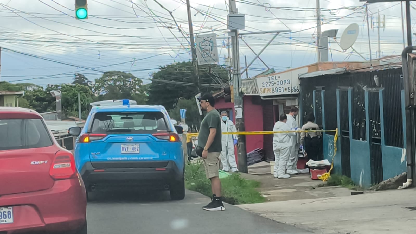 El crimen que cobró la vida de Azofeifa ocurrió la madrugada de este sábado. Foto Cortesía.