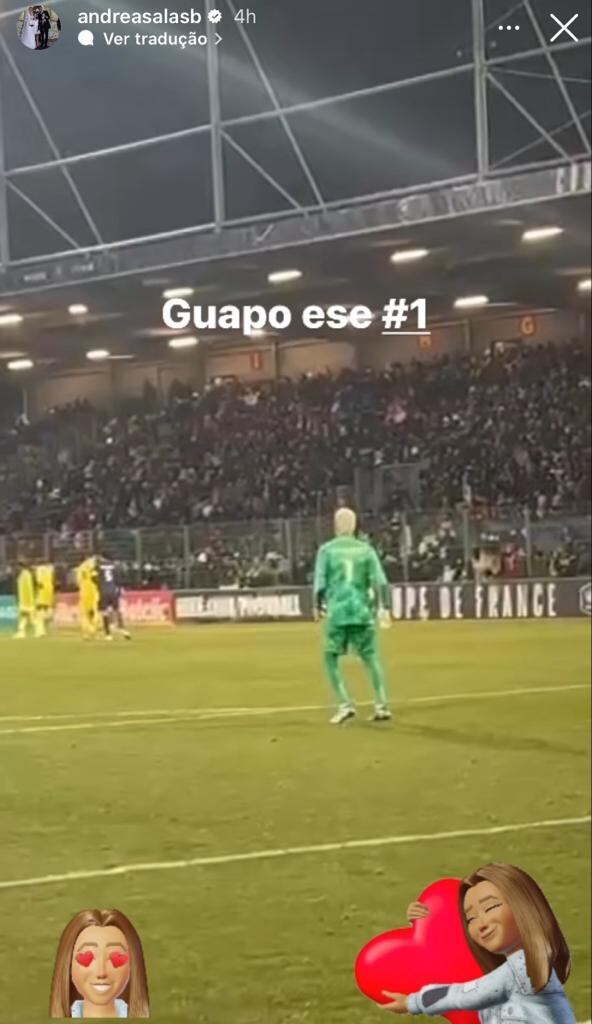 Andrea Salas esposa de Keylor Navas