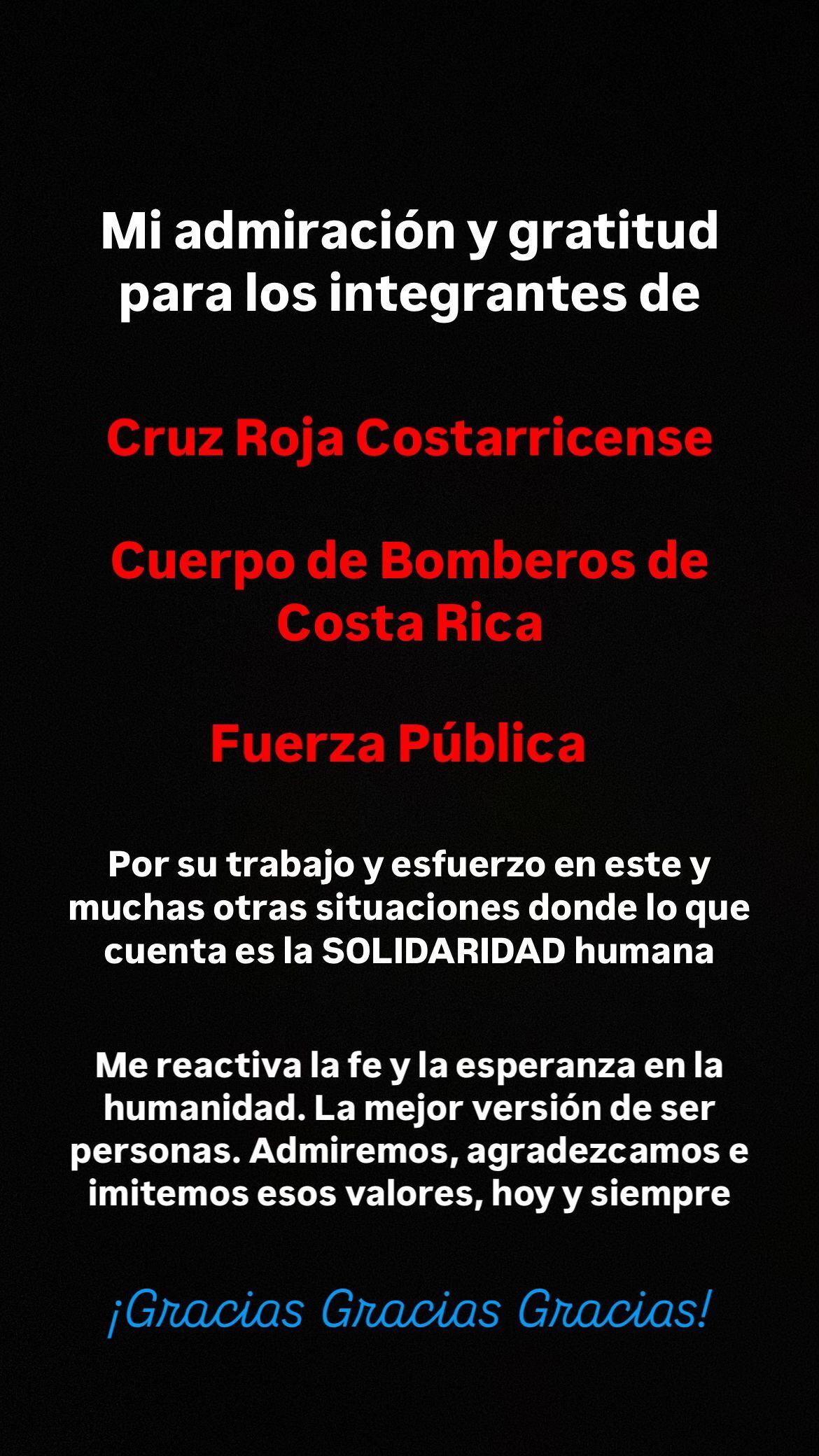 Édgar Silva envió mensaje a Cruz Roja, Bomberos y Fuerza Pública tras accidente que enluta a cinco familias