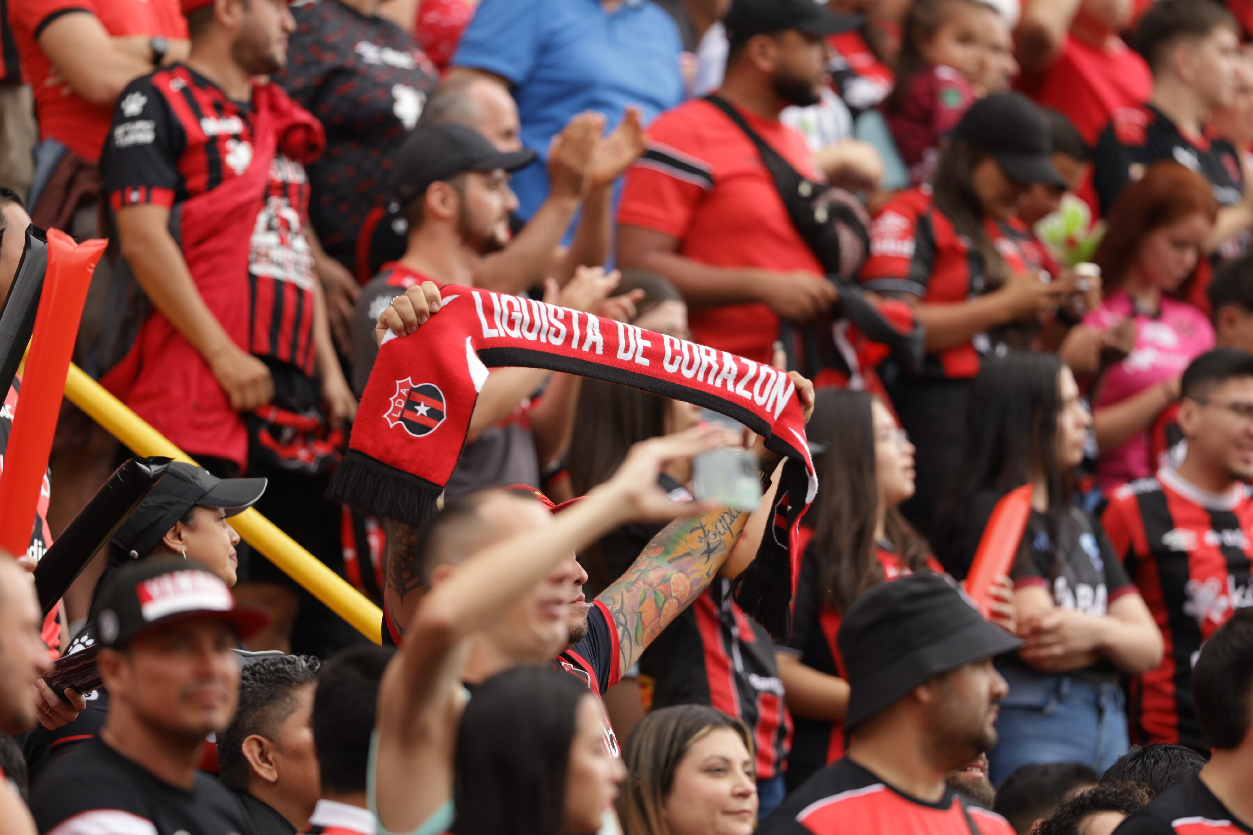 01/09/2024, Alajuela, Estadio Alejandro Morera Soto, partido de la jornada 8 del torneo de clausura 2024 entre la Liga Deportiva Alajuelense y el Deportivo Saprissa.