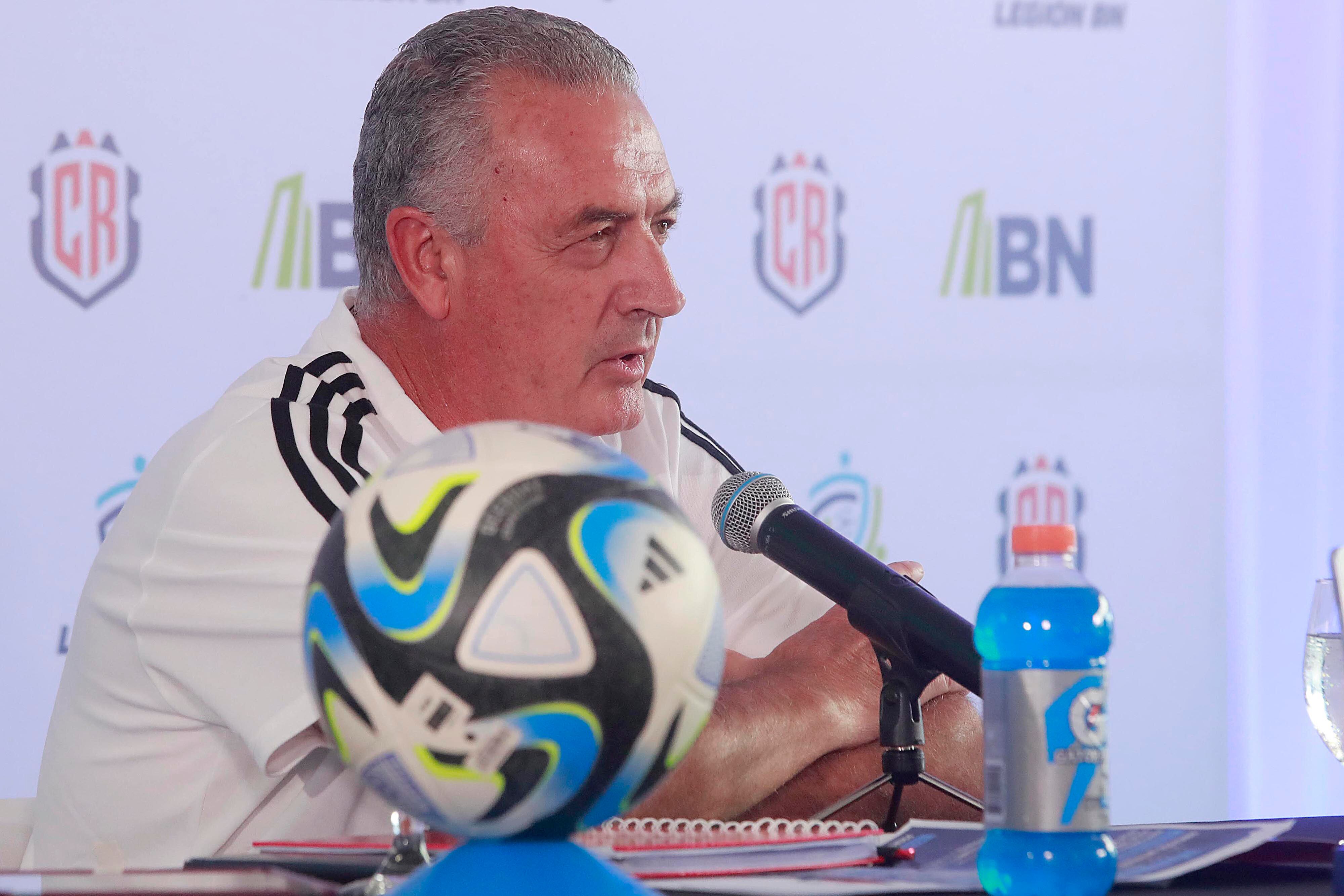01/02/2024 Estadio Nacional. Conferencia de prensa con el director técnico de la Selección Nacional, Gustavo Alfaro, previo al partido amistoso de la Selección Nacional de Costa Rica ante su similar de El Salvaldor. Foto: Rafael Pacheco Granados.