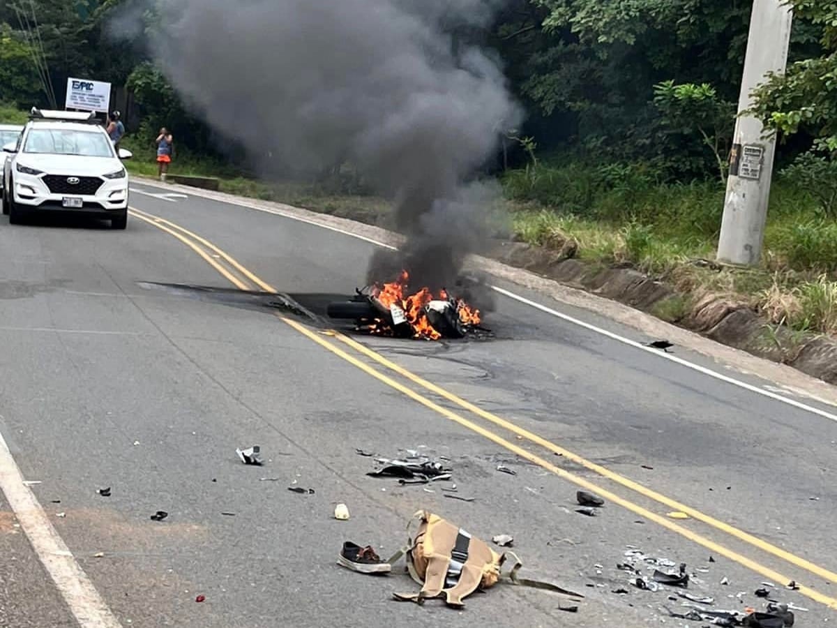 Motociclista fallece en Guanacaste. Foto Guana Noticias.