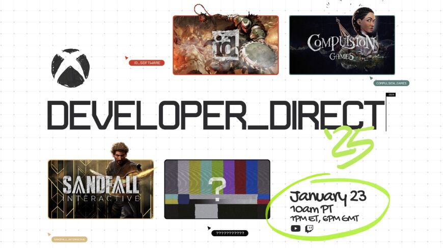 Xbox Developer Direct será presentado el próximo jueves 23 de enero.