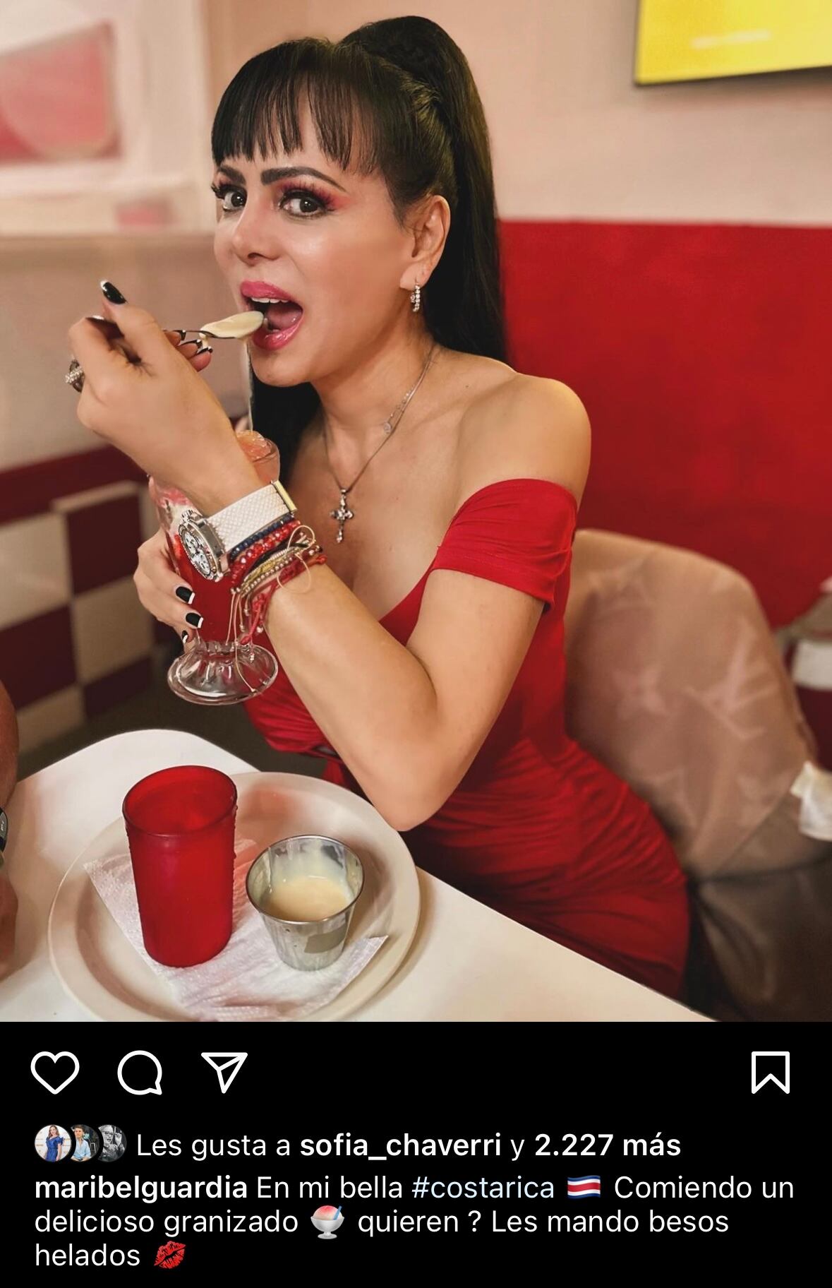 Maribel Guardia vacaciones Costa Rica