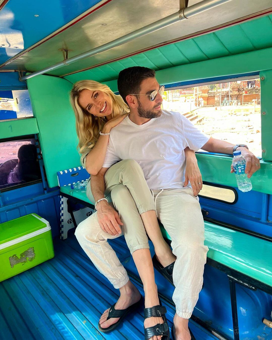 Leonora Jiménez y su Mariano Herrera se fueron de luna de miel a Tailandia.