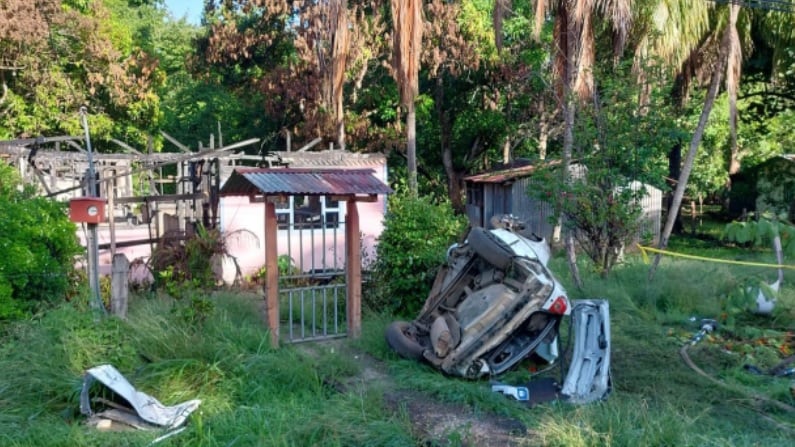 Choque deja dos fallecidos en Nandayure. Foto Guana Noticias.