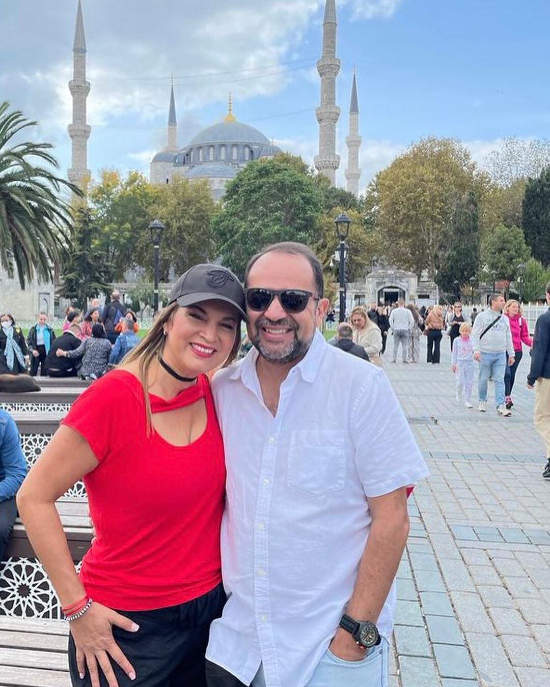 Adriana Durán y su esposo Álvaro Moscoa. Instagram