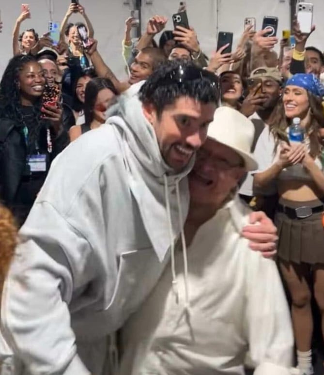 Bad Bunny en el Super Bowl 2026 y el costarricense Raúl Zúñiga, conocido como Chino, de 88 años.
