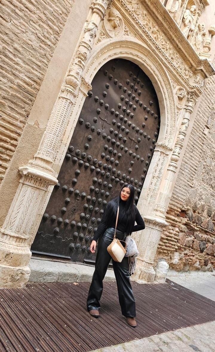 La presentadora de televisión disfruta la máximo de España