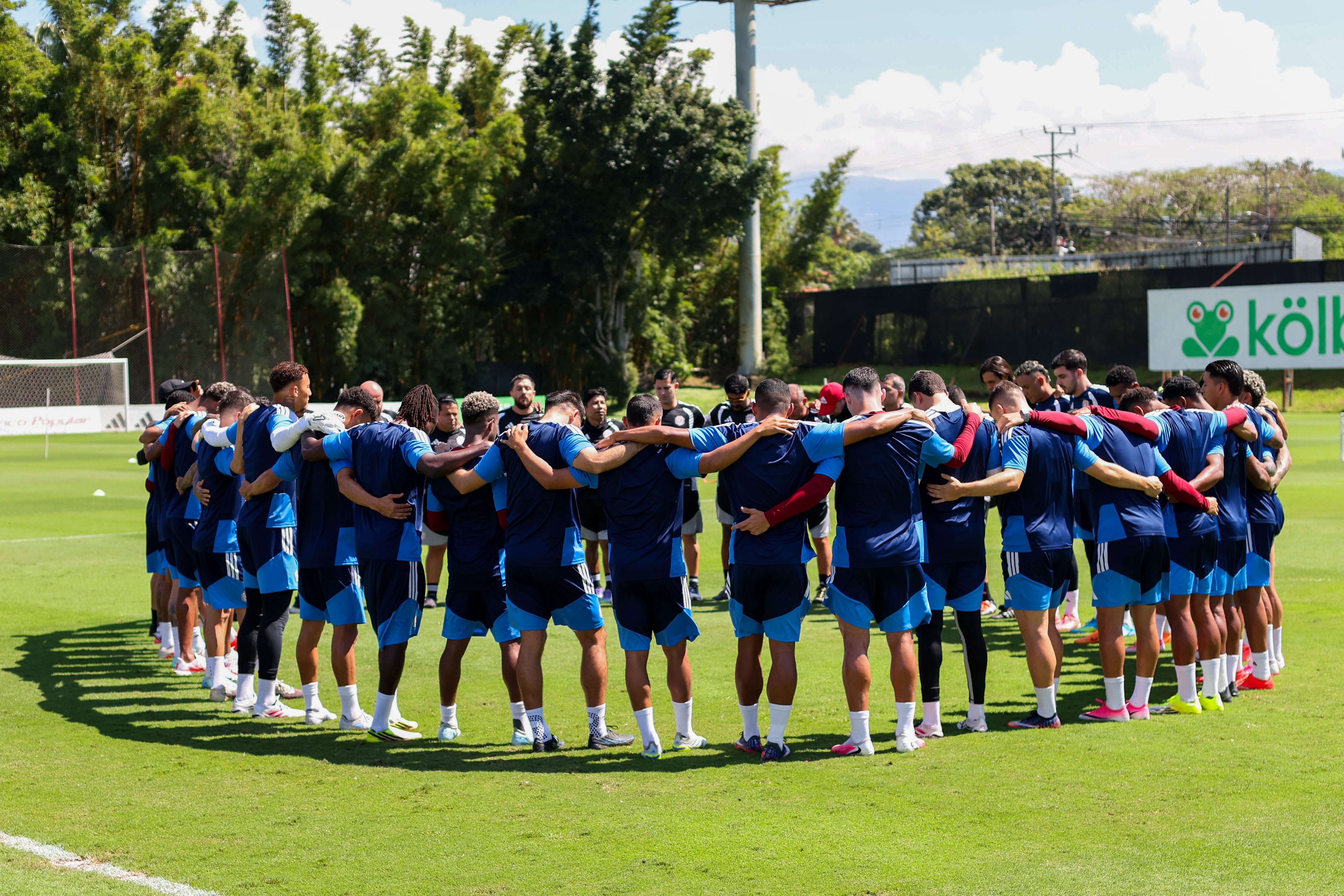 Bryan Ruiz dirigió su segundo entrenamiento este martes con la Selección de Costa Rica.