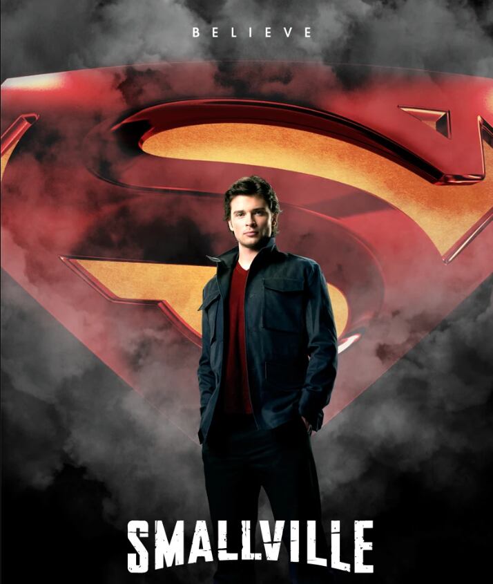 Póster de la serie 'Smallville', que contó con 10 temporadas.