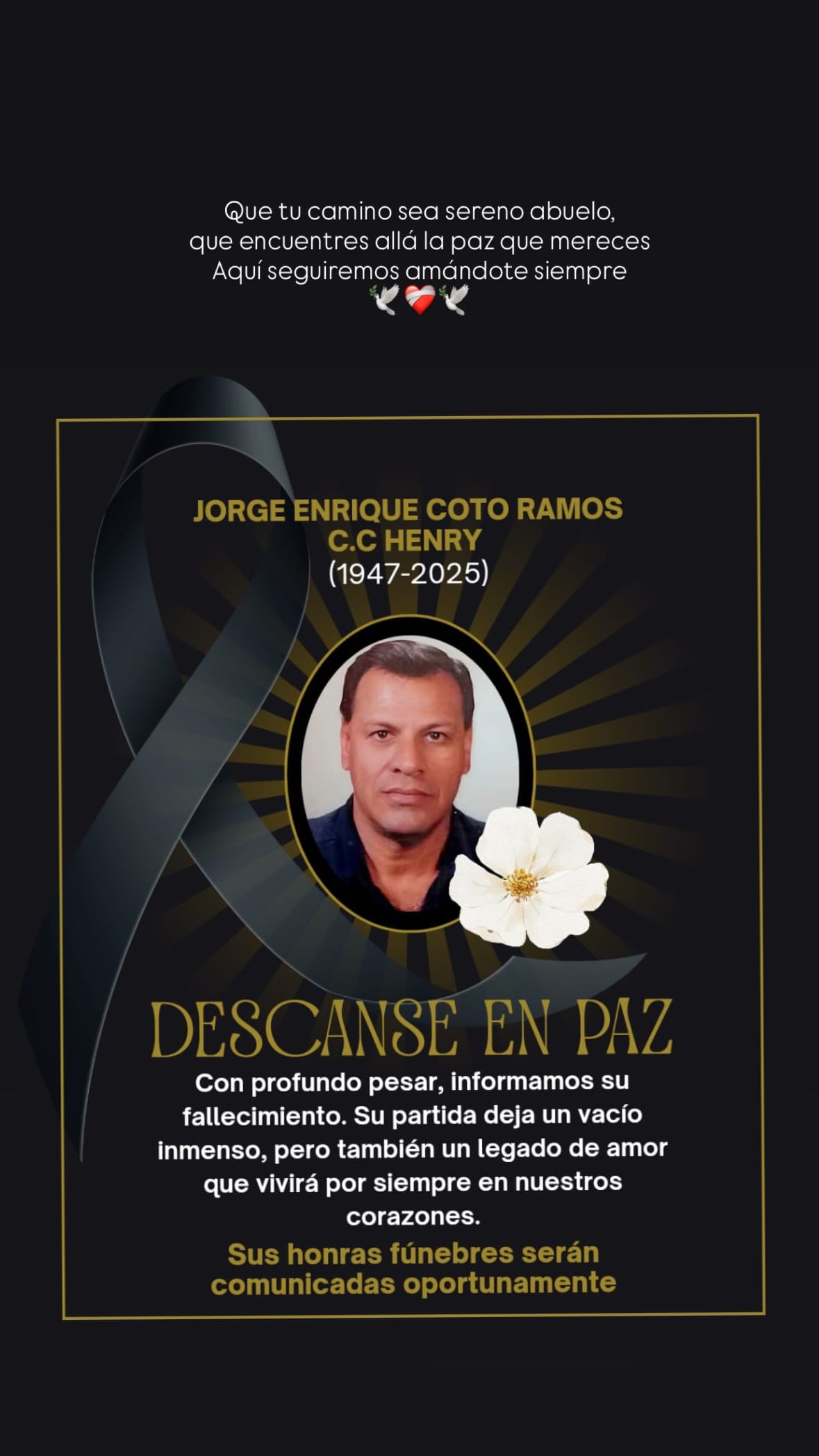 La jugadora de Alajuelense Paula Coto lamentó la pérdida de su abuelito. Instagram Paula Coto.