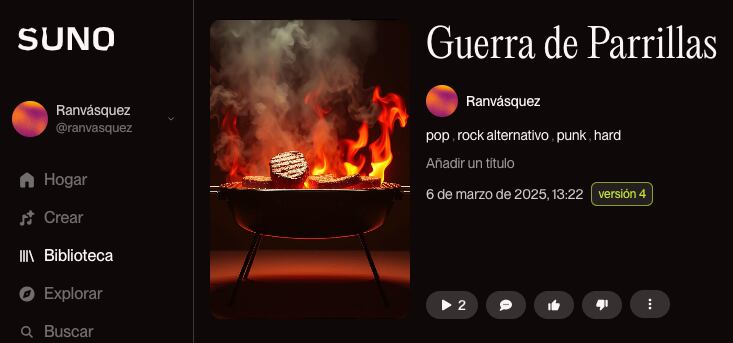 Con la inteligencia artificial del programa SUNO se creó la canción oficial del reality show de La Teja, Guerra de parrillas