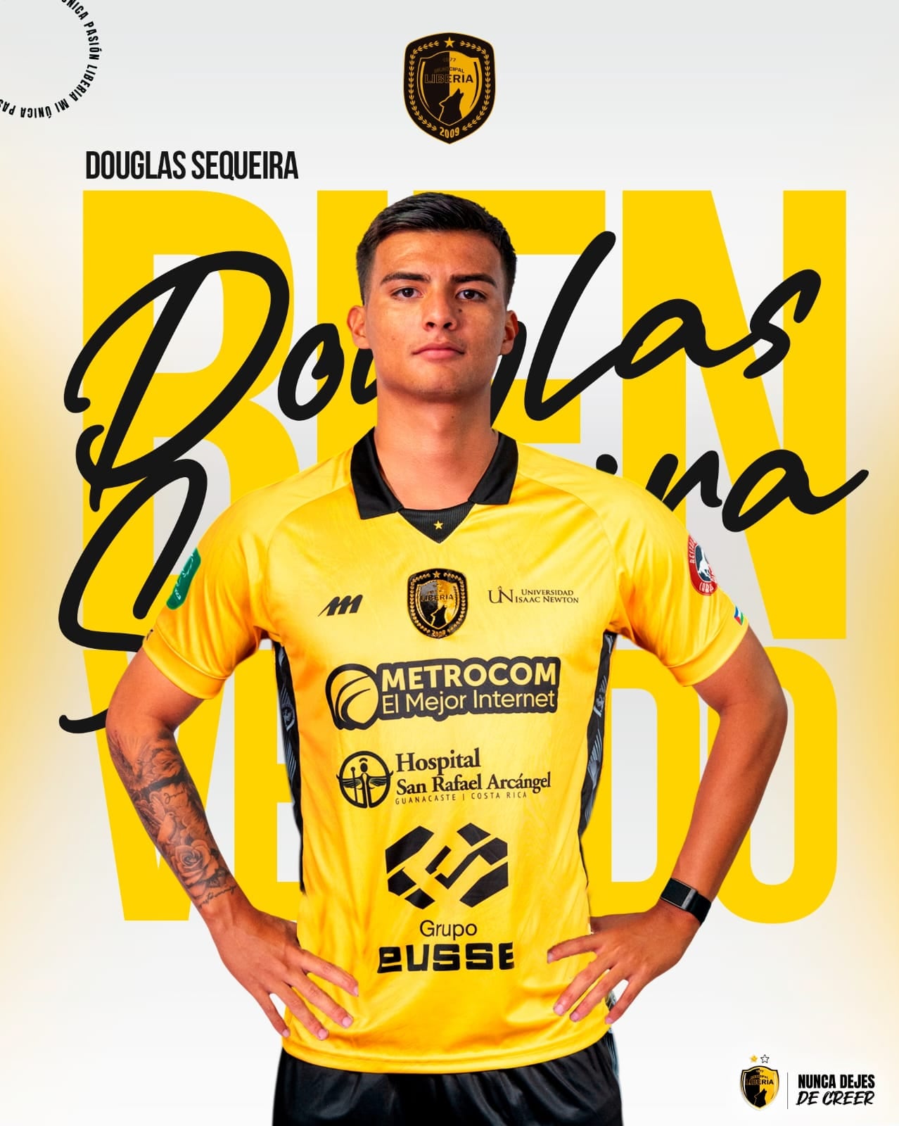 Douglas Sequeira jugará en Liberia durante el 2026.