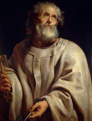 Jesús escogió a Pedro como el primer Papa.