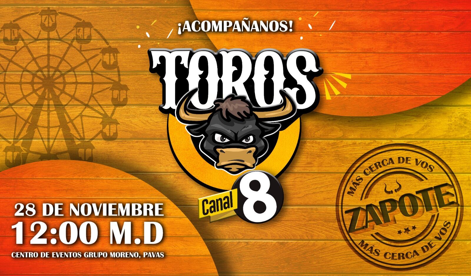 Multimedios transmisiones de toros de fin de año.