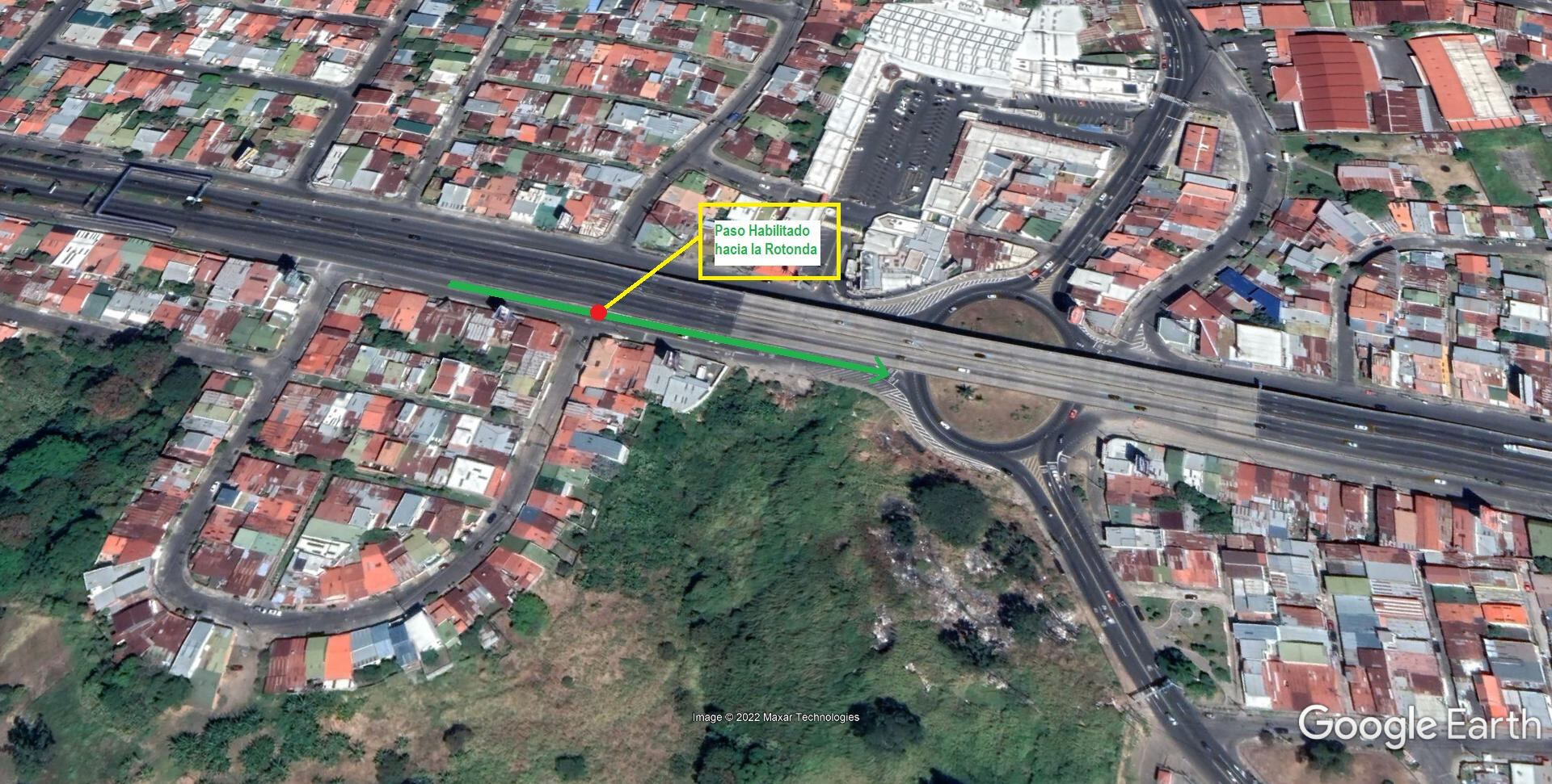 Ya Acueductos y Alcantarillados quitó el cierre del carril de ingreso a la Rontonda del Rancho Guanacaste cuando uno viene de los Hatillos hacia San Sebastián (sentido oeste-sur de la circunvalación en Hatillo 4)