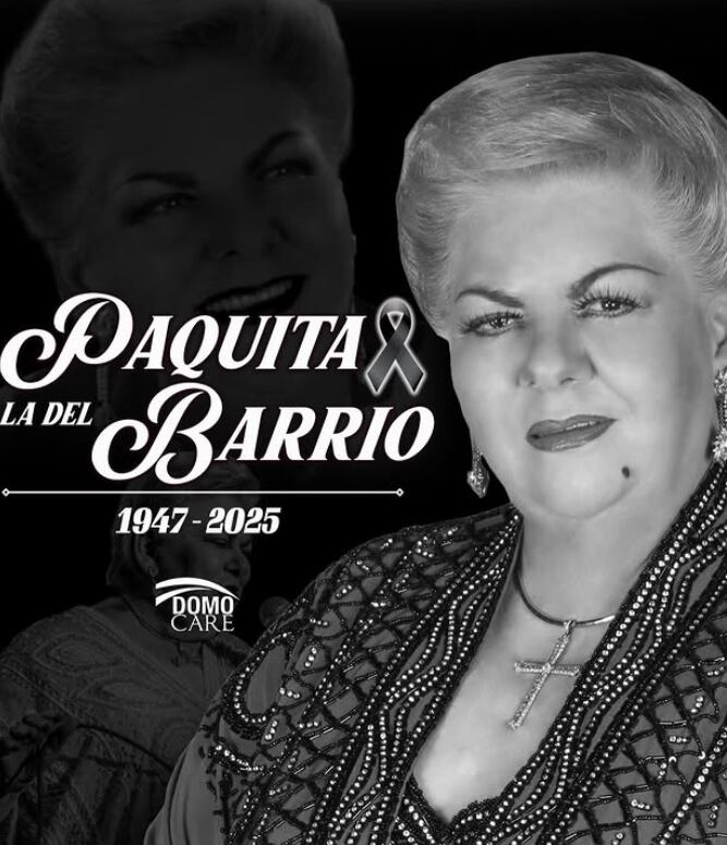 Paquita la del Barrio murió a los 77 años el 17 de febrero de 2025.