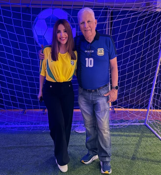 Everardo Herrera Soto, junto a su esposa y su hija Sabrina Herrera.