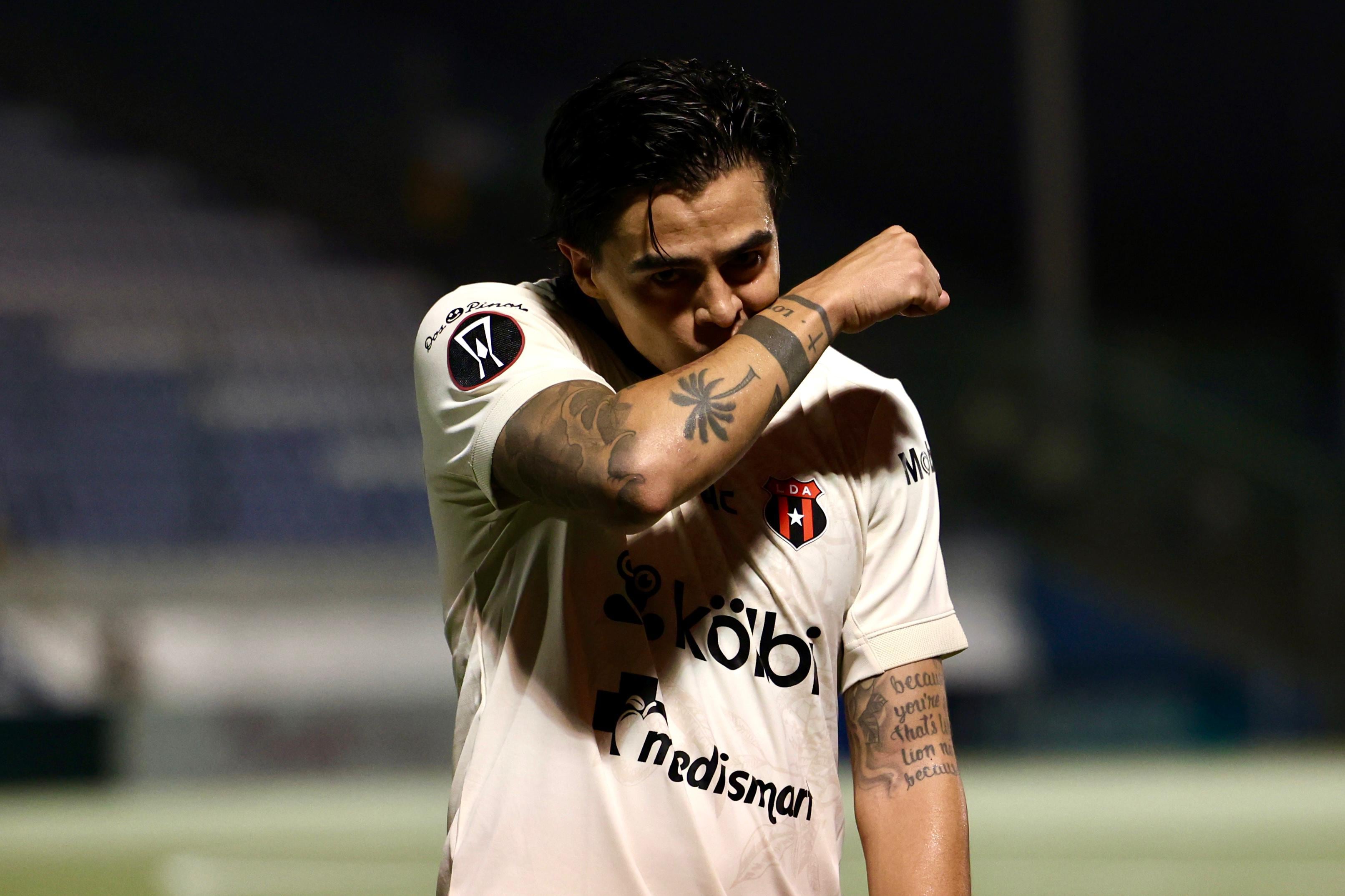 Diego Campos fue el encargado de ponerle cifras al marcador en el partido entre Managua FC y Liga Deportiva Alajuelense, en Nicaragua.