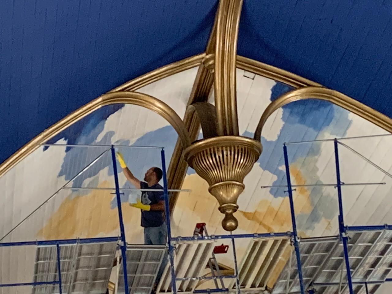 Iglesia de la Virgen de las Mercedes tendrá una pintura artística en el cielorraso.