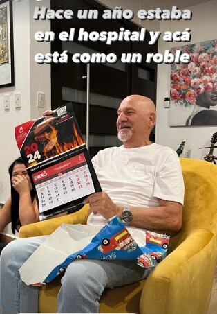 José Miguel Alfaro, papá de Yiyo Alfaro, ya está pura vida. Instagram.