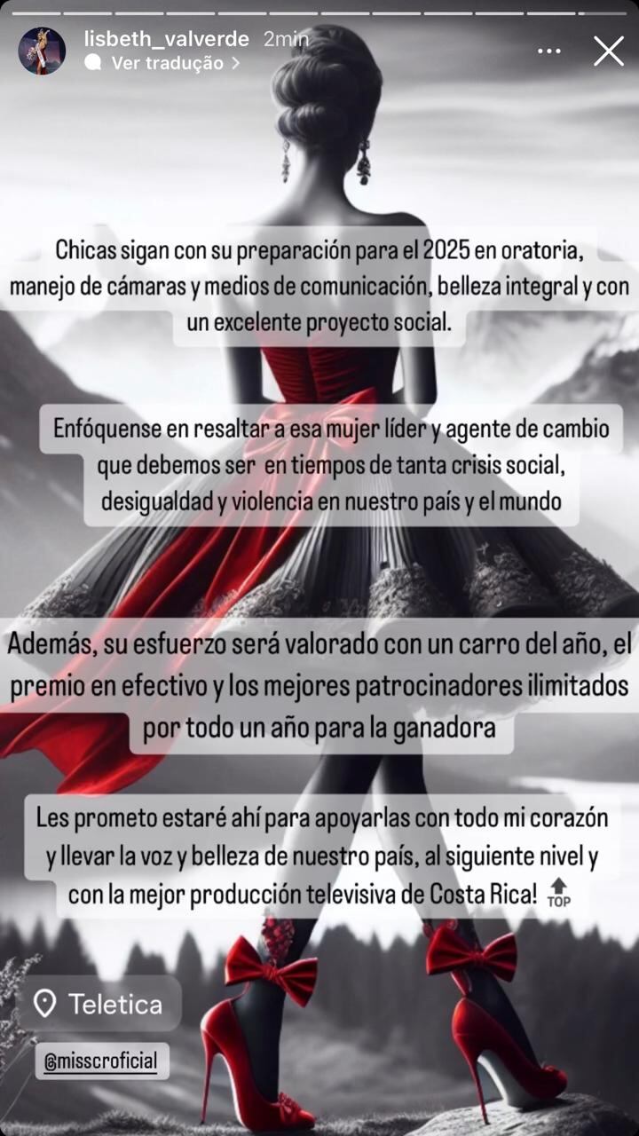 Lisbeth Valverde, Miss Costa Rica, Teletica