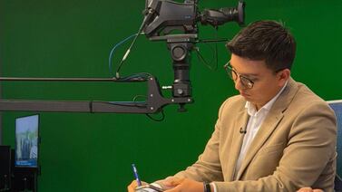 Jason Ureña contó qué hace para controlar los nervios antes de salir al aire en Telenoticias