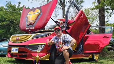 El carro de Iron Man que es la locura de grandes y chicos rueda por Costa Rica