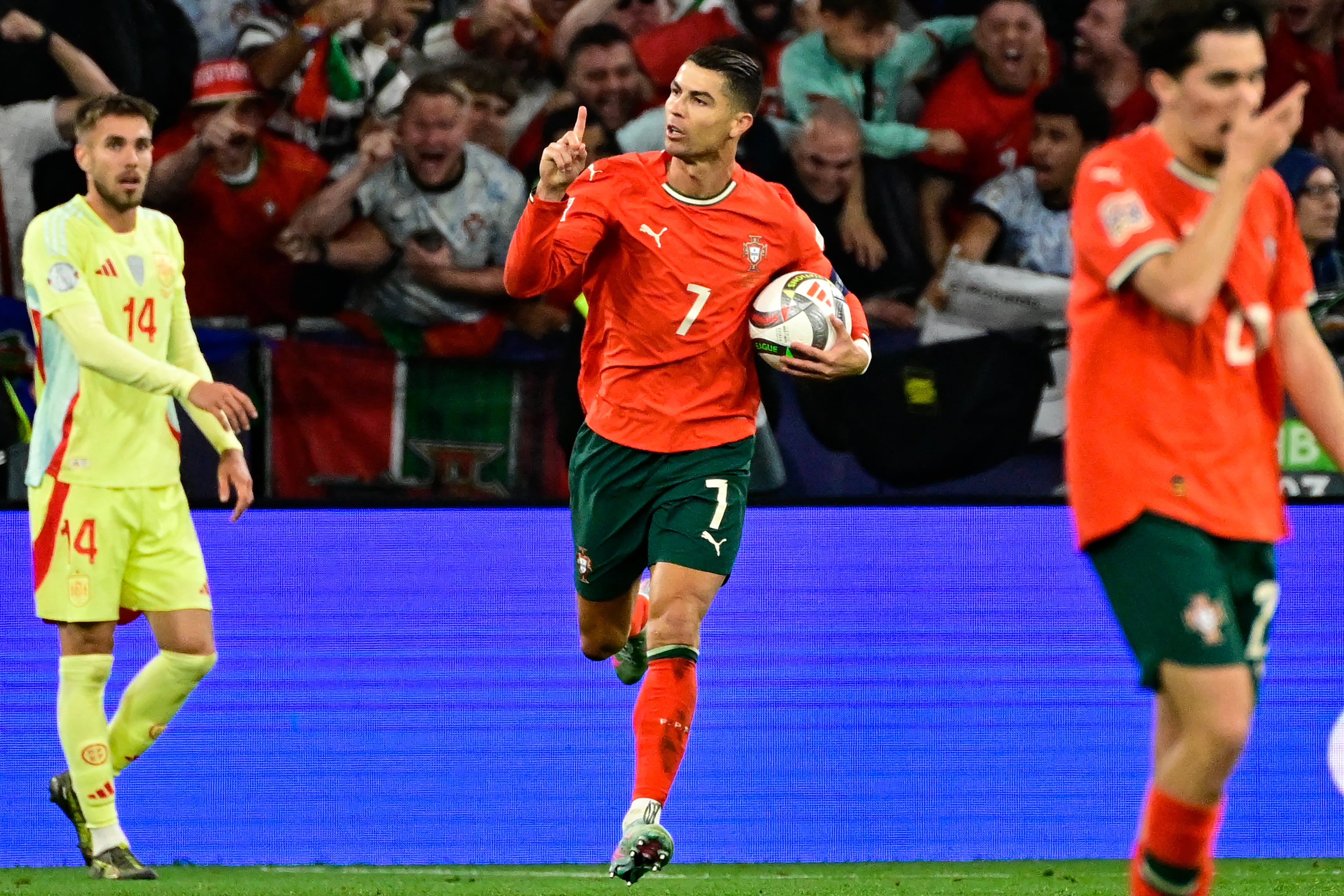 Portugal vs España. Final Liga de Naciones de la UEFA. AFP.