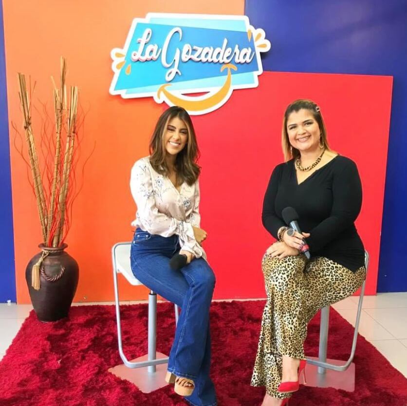 María Fernanda León, presentadora y cantante.