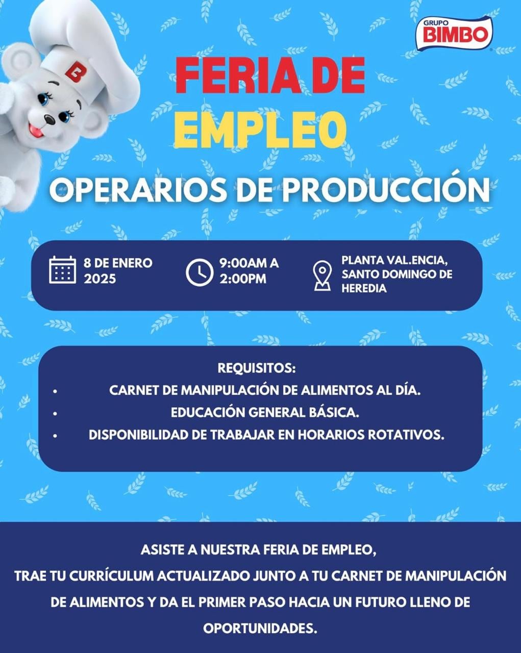 feria de empleo Bimbo