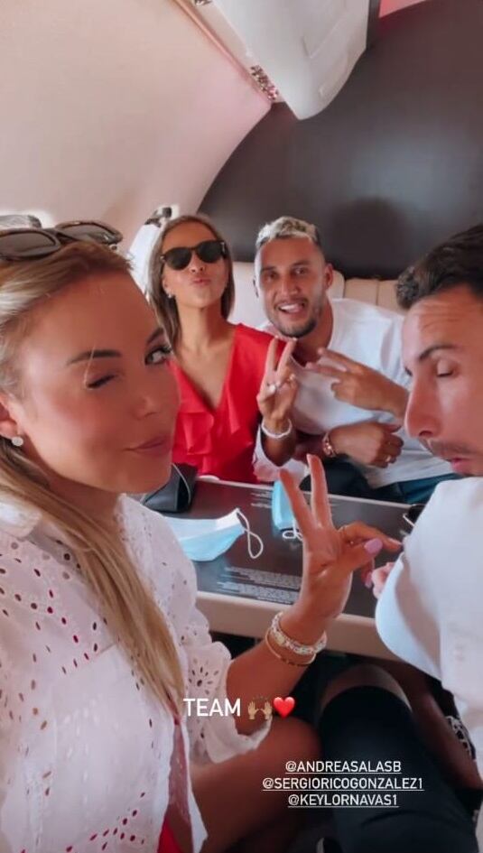 Keylor Navas de viaje en Cancún con sus amigos. Instagram.