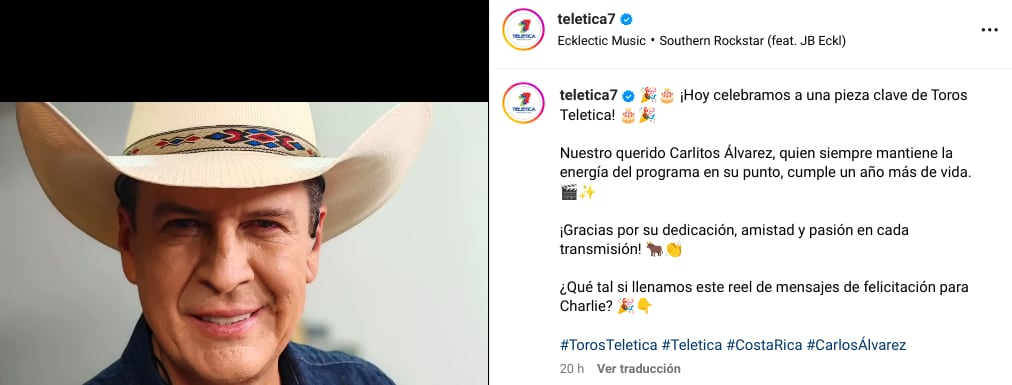 Carlos Álvarez, presentador de Teletica y locutor de Omega.