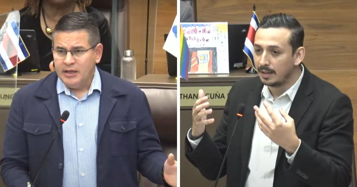 Ariel Robles y Fabricio Alvarado