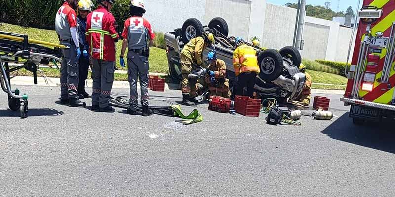 El accidente ocurrió el pasado 2 de mayo en Escazú. Foto Mundo Escazú.
