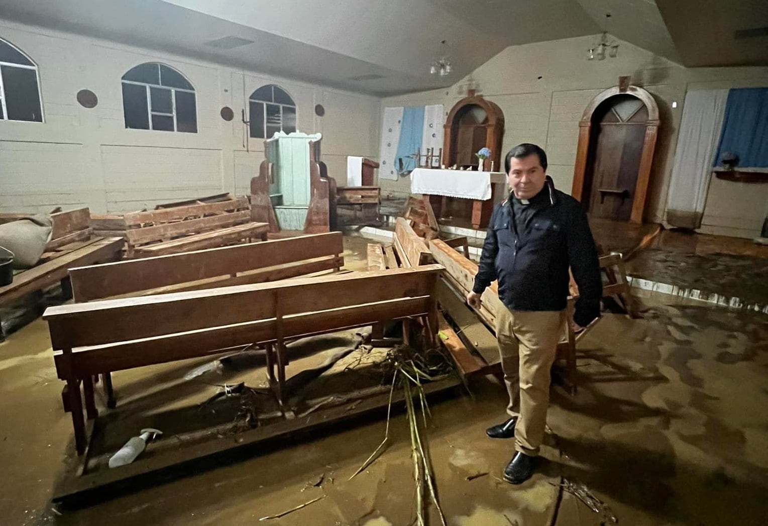 Inundación en Purisil de Orotí. Foto cortesía.