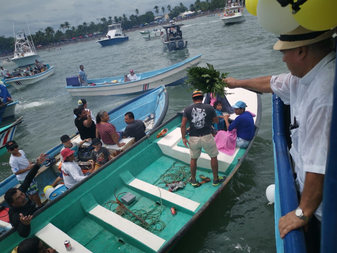 Virgen del mar acompañó bendición de pescadores en el Puerto