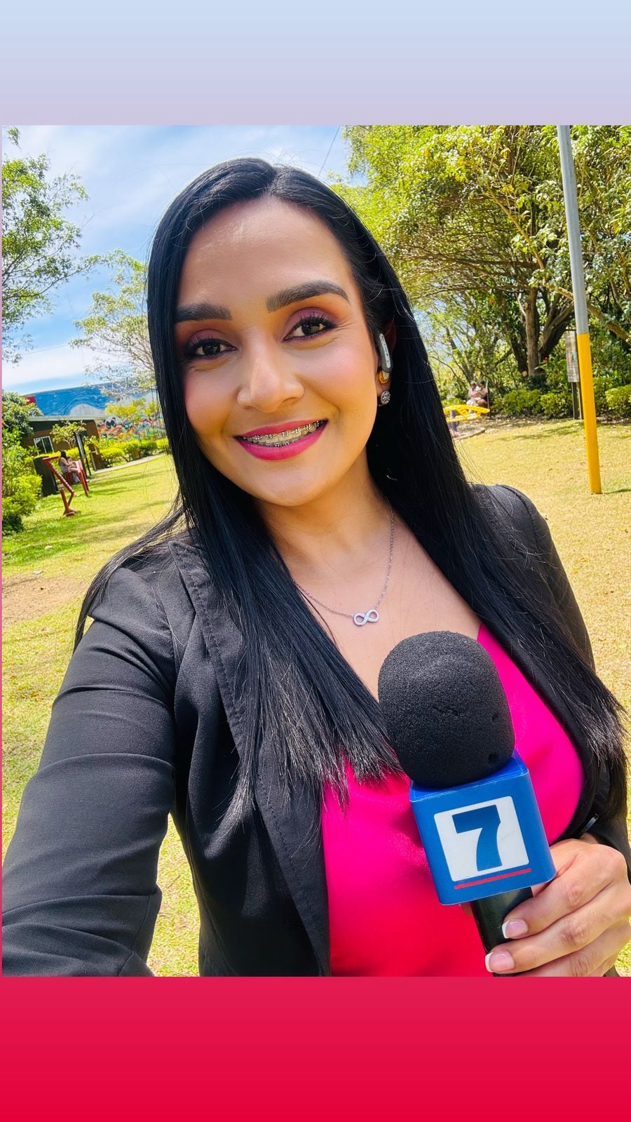 Mónica Matarrita Mora, periodista de Telenoticias.