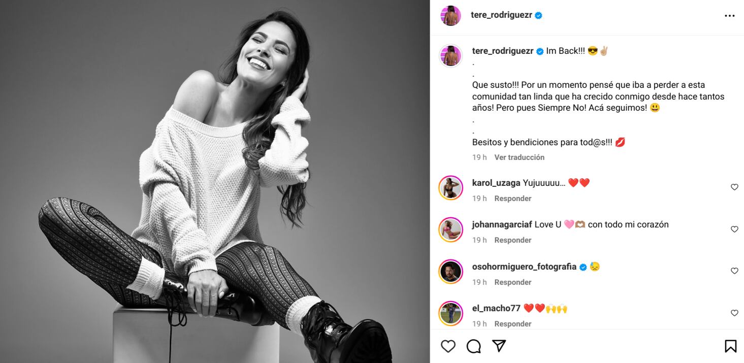 María Teresa Rodríguez, presentadora de canal 7, Teletica