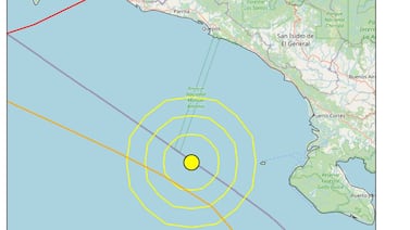 Secuencia sísmica en Osa: 400 temblores en seis días y cinco superan magnitud de 5 grados