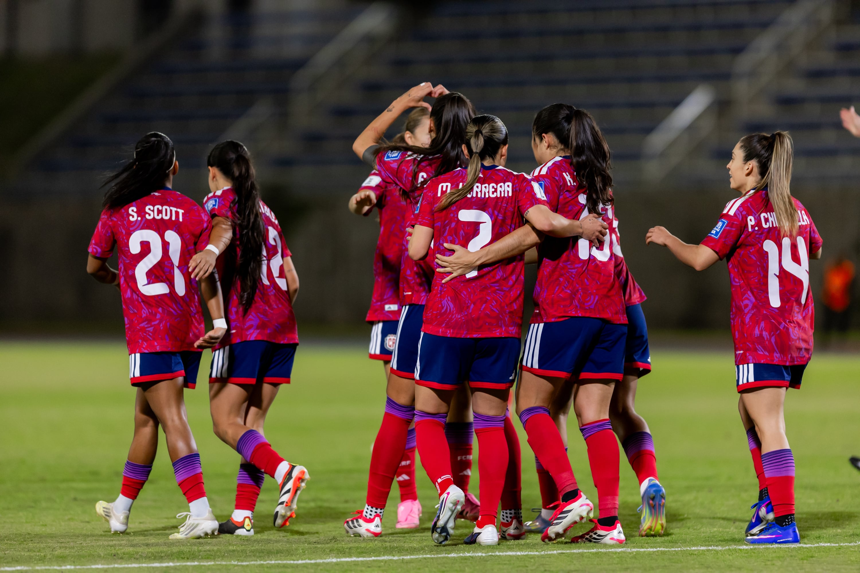 La Selección femenina de Costa Rica derrotó 8-0 a Bermuda.