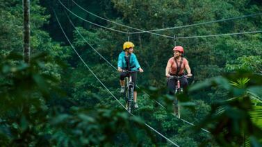 ¿Se imagina pedalear por el aire? Conozca ‘Eco Bike’, un tour de adrenalina en las alturas